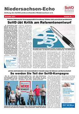 SoVD Zeitung; Ausgabe Nr.11/November 2018 - Gesamt