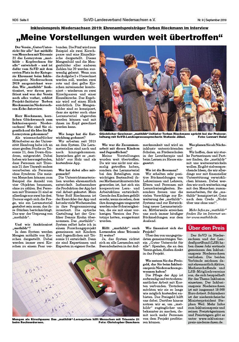 SoVD Zeitung; Ausgabe Nr.9/September 2019 - Seite 2