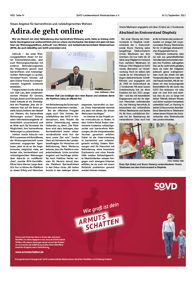 SoVD Zeitung; Ausgabe Nr.9/September 2021 - Seite 4