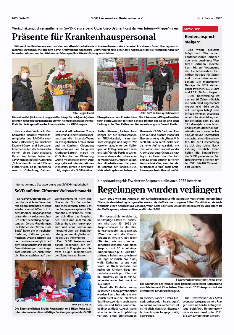 SoVD Zeitung; Ausgabe Nr.2/Februar 2022 - Seite 4