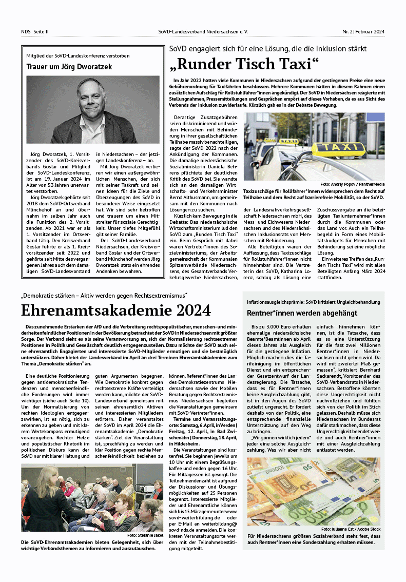 SoVD Zeitung; Ausgabe Nr.2/Februar 2024 - Seite 2