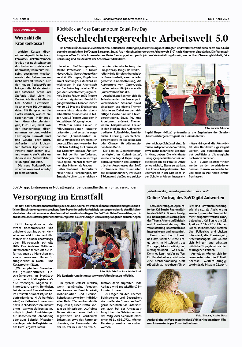 SoVD Zeitung; Ausgabe Nr.4/April 2024 - Seite 2