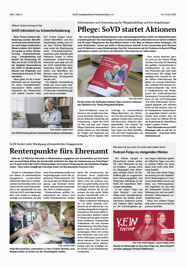 SoVD Zeitung; Ausgabe Nr.5/Mai 2024 - Seite 2